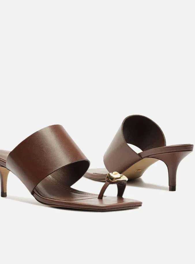 Kendall Leather Stiletto Mule - Image 4