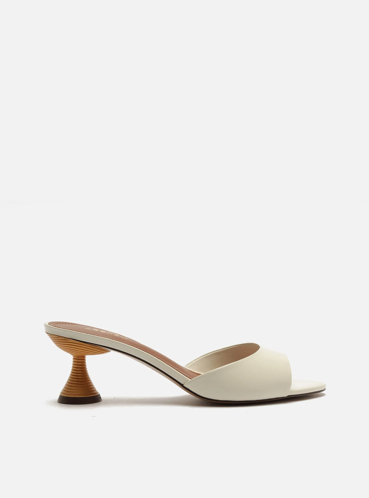 Luciana Low Stiletto Leather Sandal