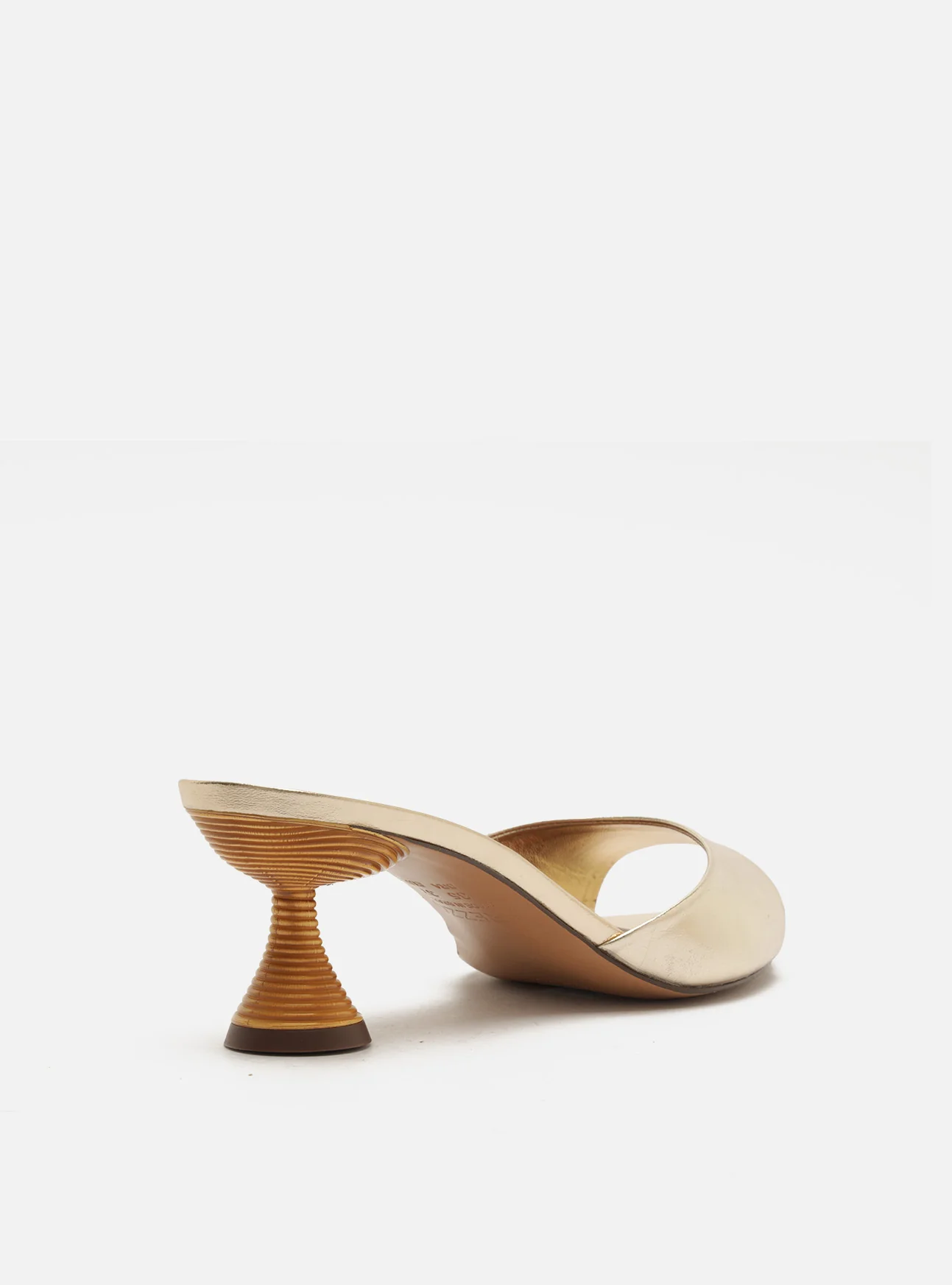 Luciana Low Stiletto Leather Sandal - Image 3