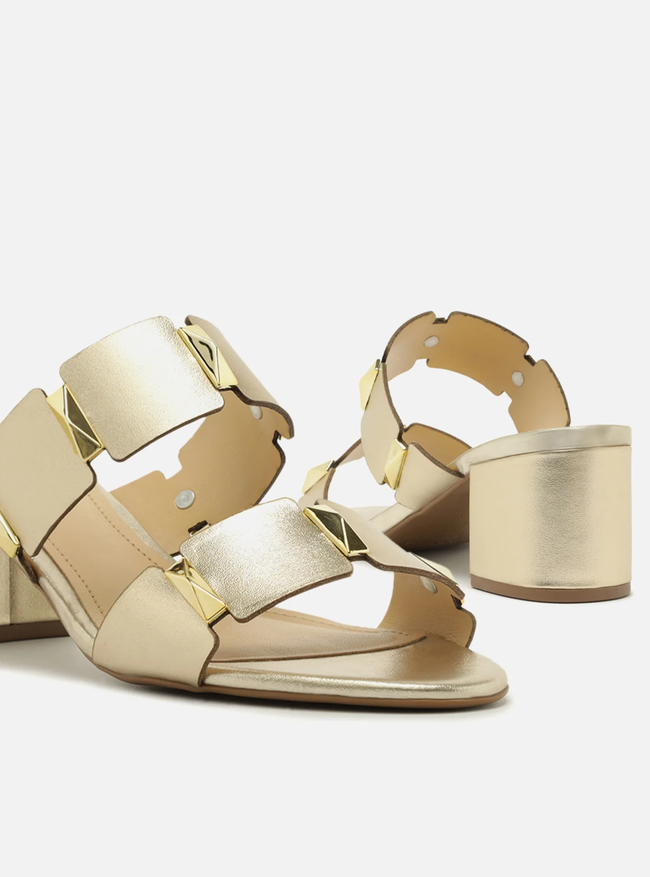 Lyra Mid Block Leather Sandal - Image 2