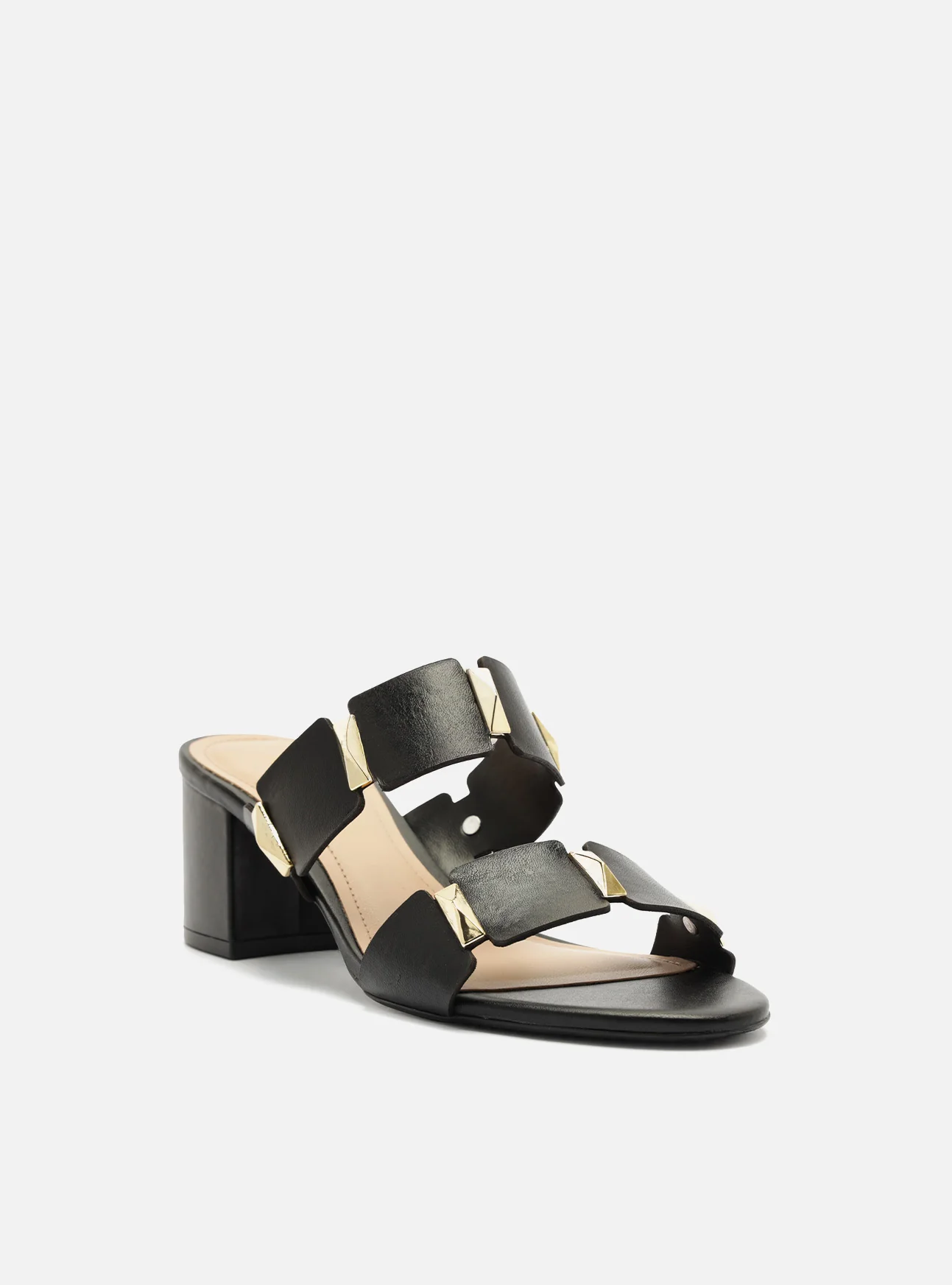 Lyra Mid Block Leather Sandal - Image 2