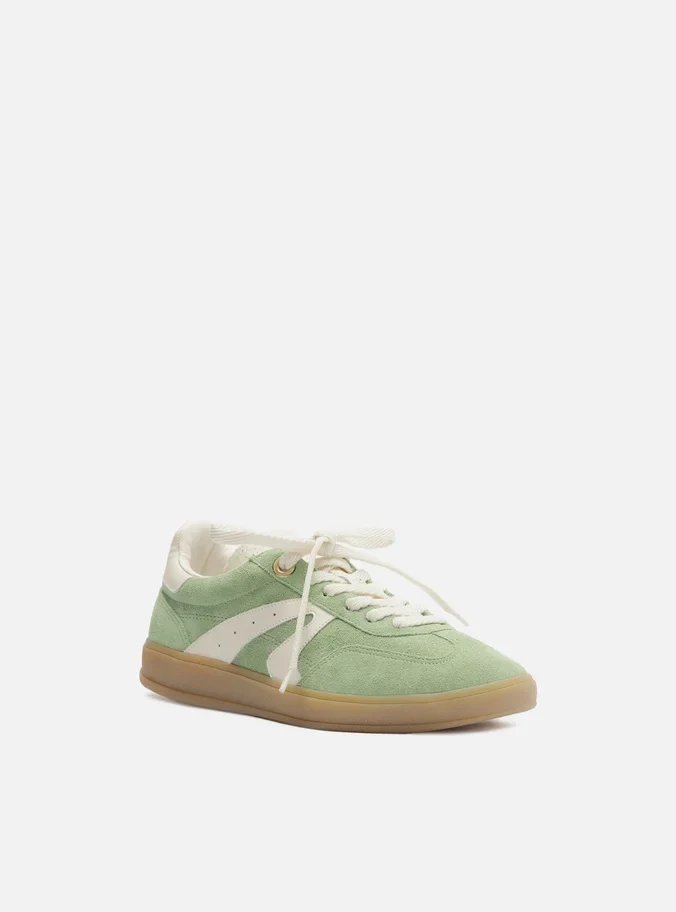 Maxine Leather Flat Sneaker - Image 6