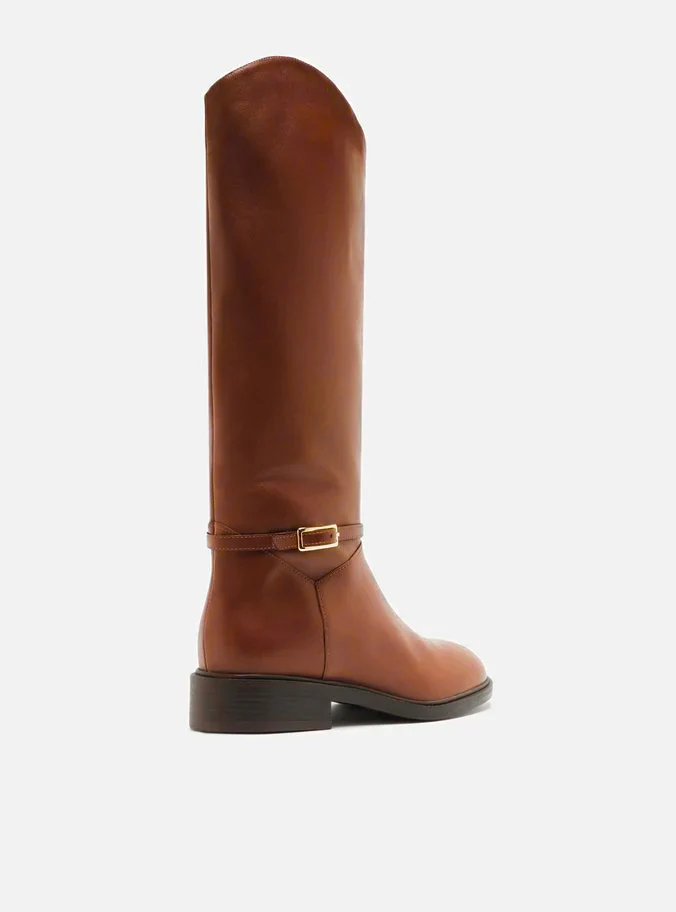 Mckenna Leather Wide Block Boot - Image 3