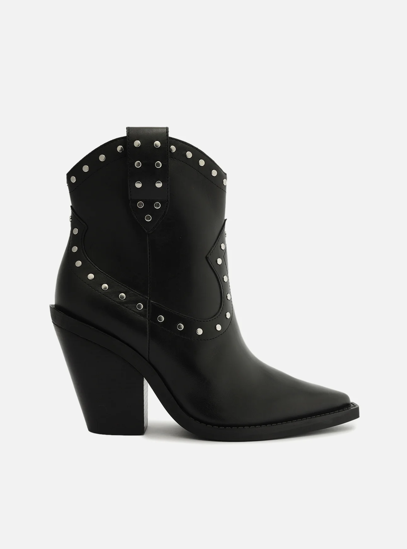 Norah Leather Block Boot