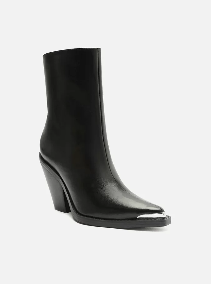 Peyton Leather Block Boot - Image 3