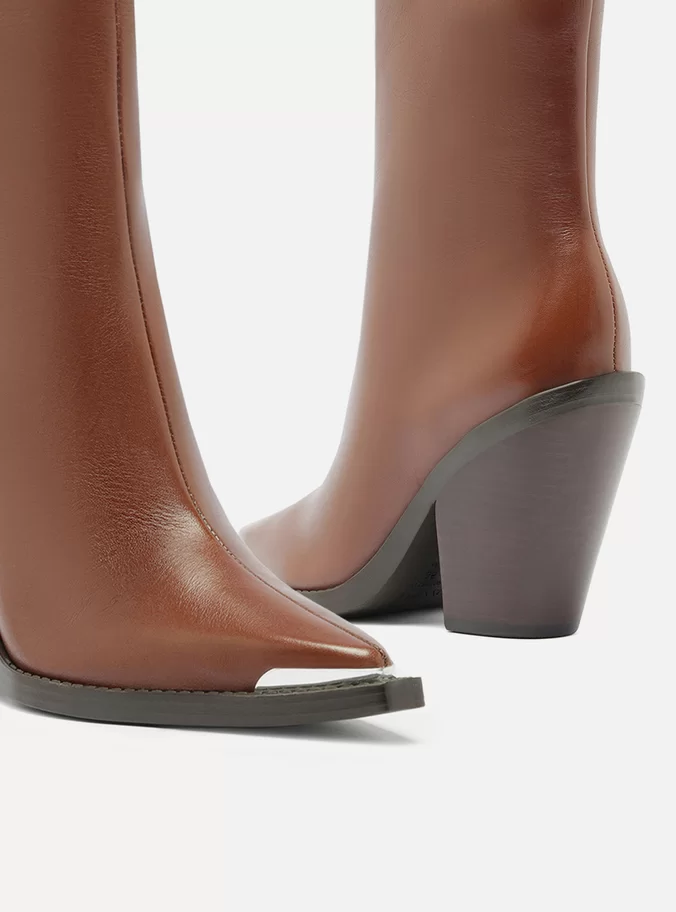 Peyton Leather Block Boot - Image 6