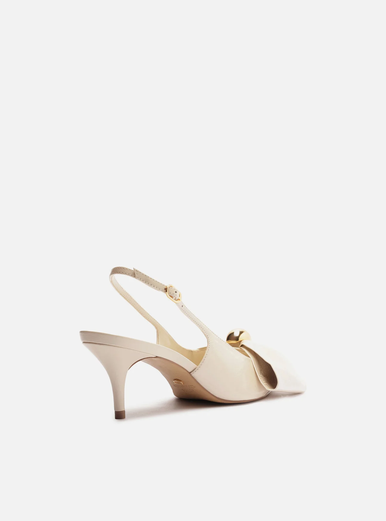 Rayna Low Stiletto Leather Pump - Image 3