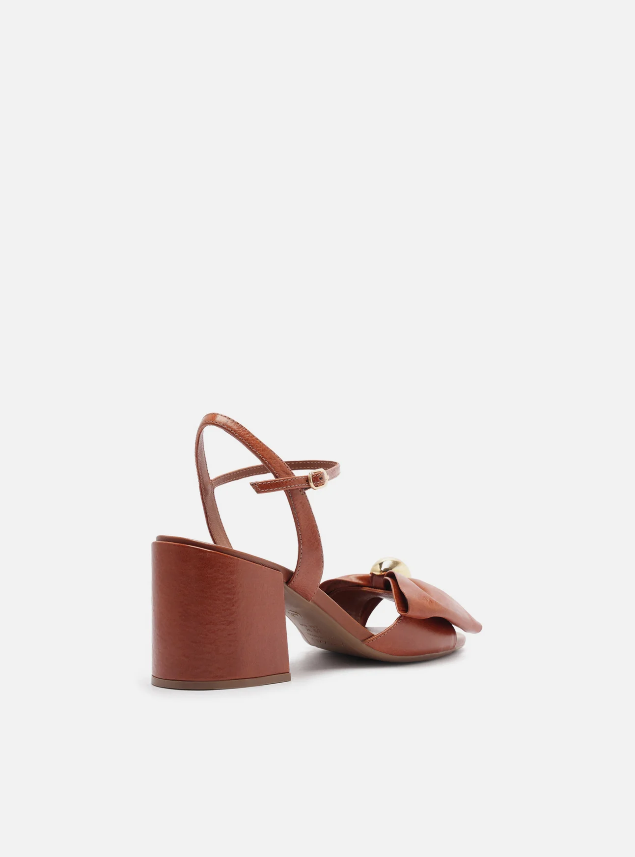 Rayna Mid Block Leather Sandal - Image 3