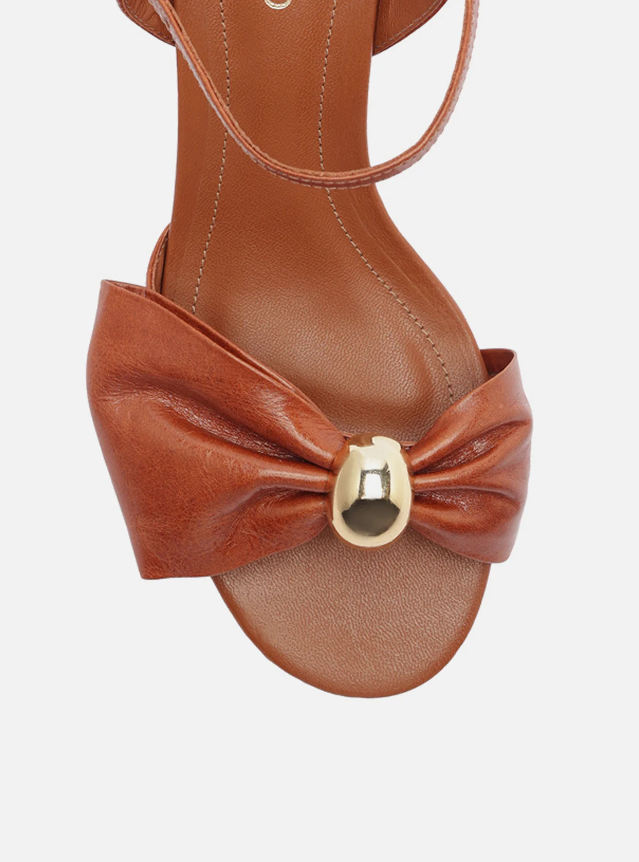 Rayna Mid Block Leather Sandal - Image 6