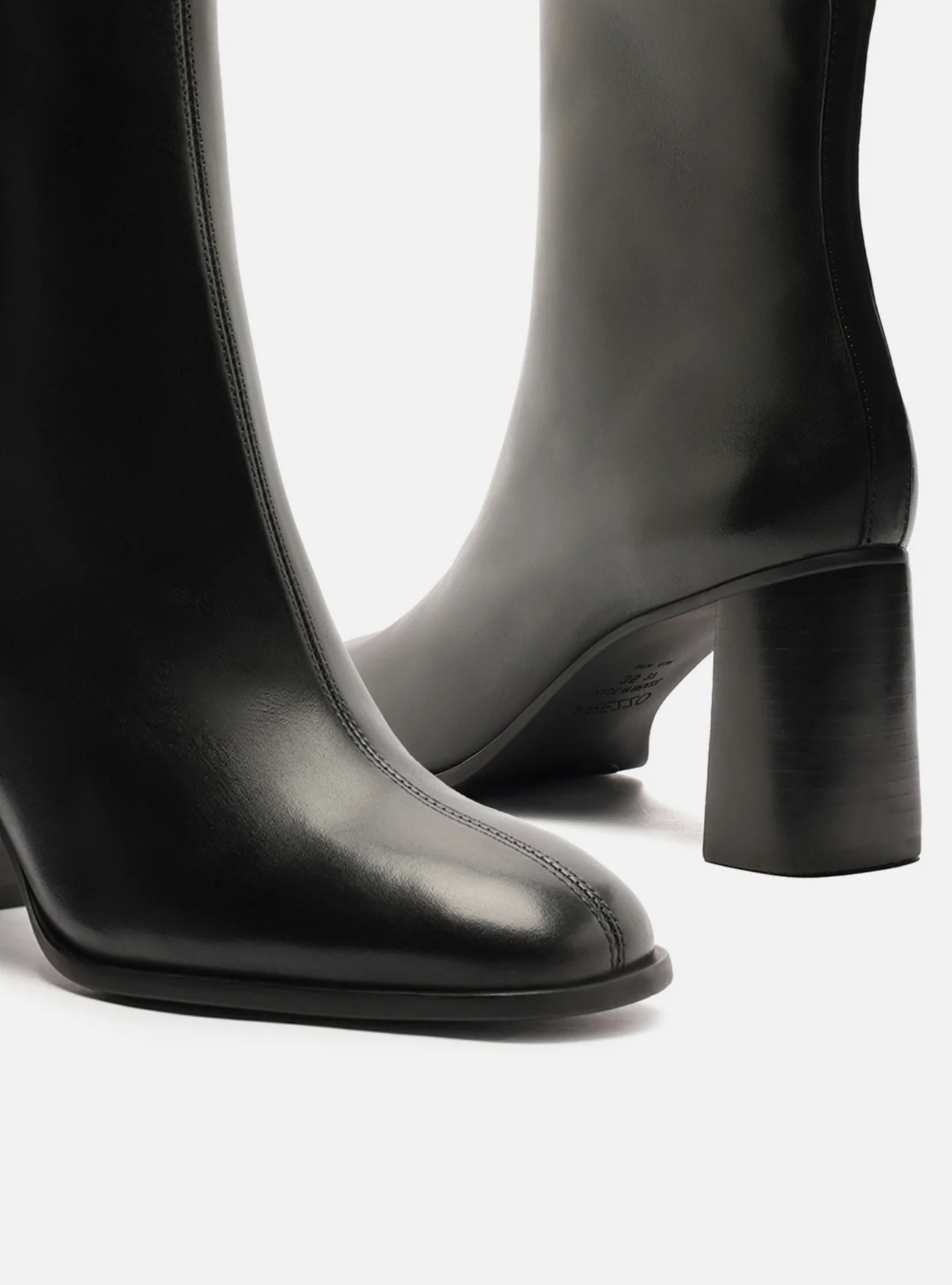 Regina Mid Block Leather Boot - Image 5
