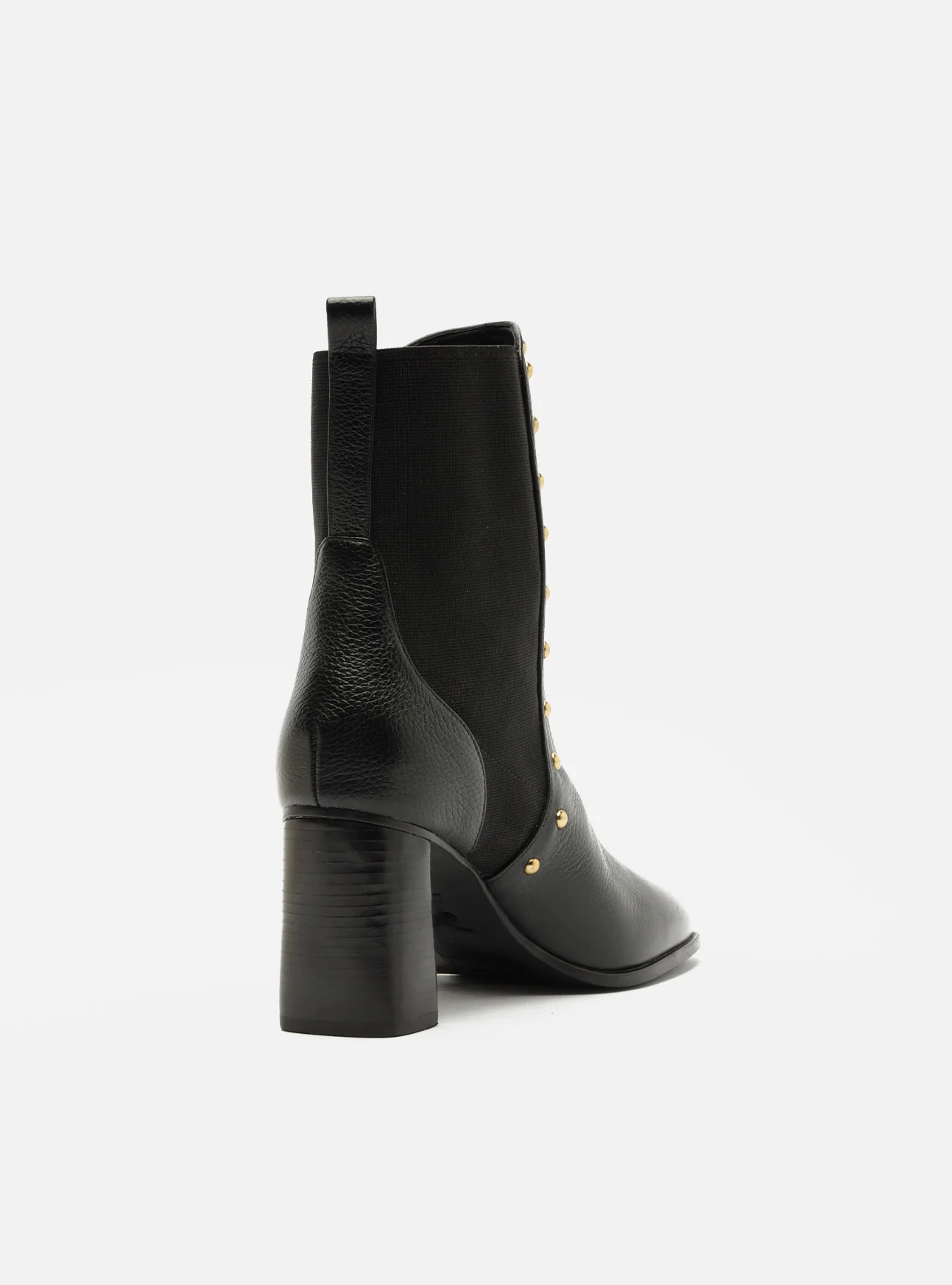 Rony Mid Block Leather Bootie - Image 4