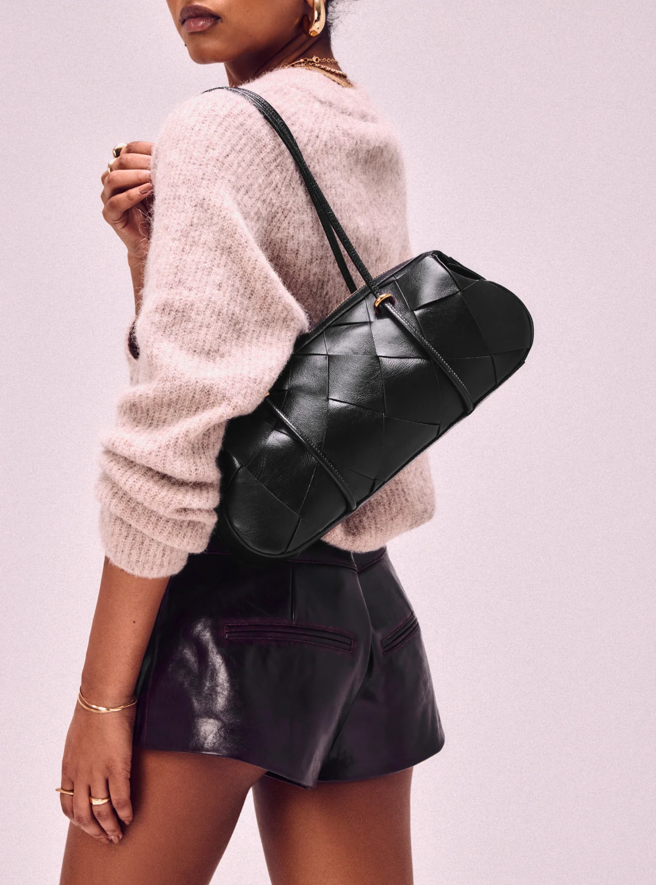 Sarah Medium Leather Shoulder Bag - Image 4