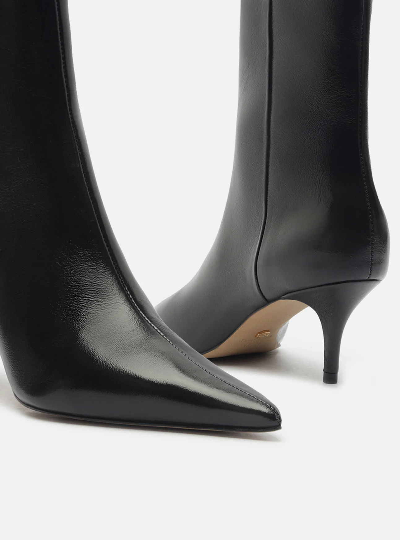 Sasha Low Stiletto Leather Boot - Image 6