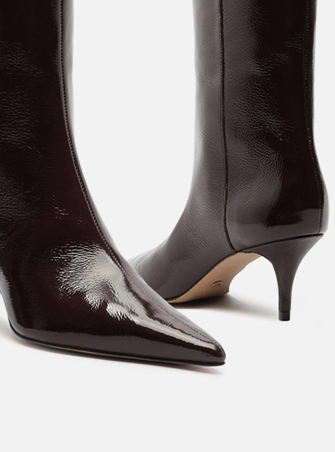Sasha Low Stiletto Leather Boot - Image 6