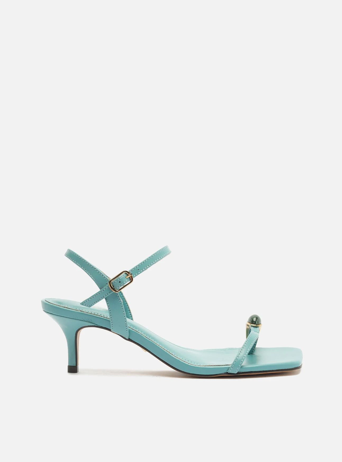 Sofia Mid Stiletto Leather Sandal