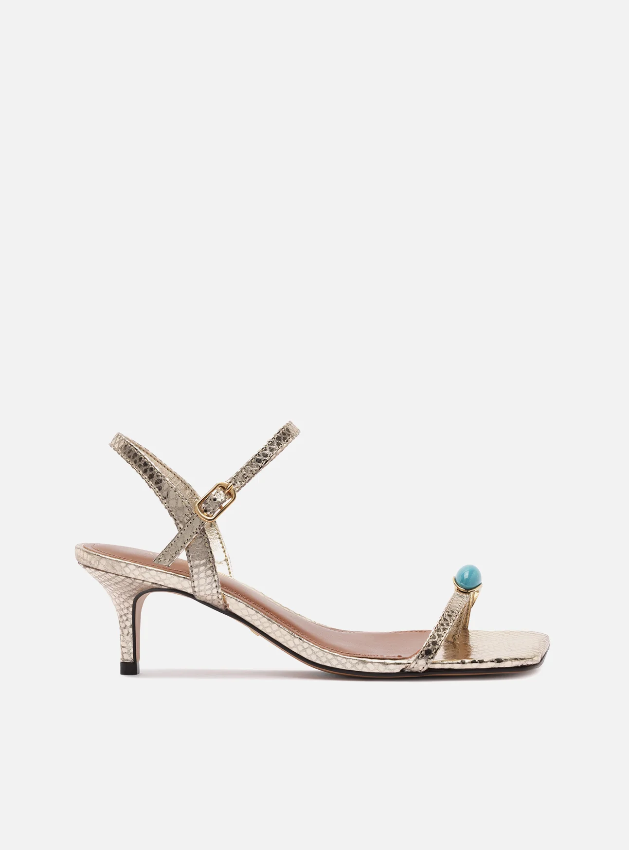 Sofia Mid Stiletto Synthetic Sandal