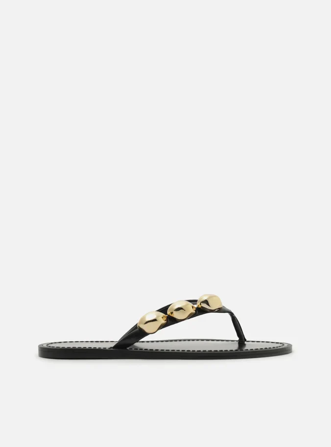 Sunny Leather Flat
