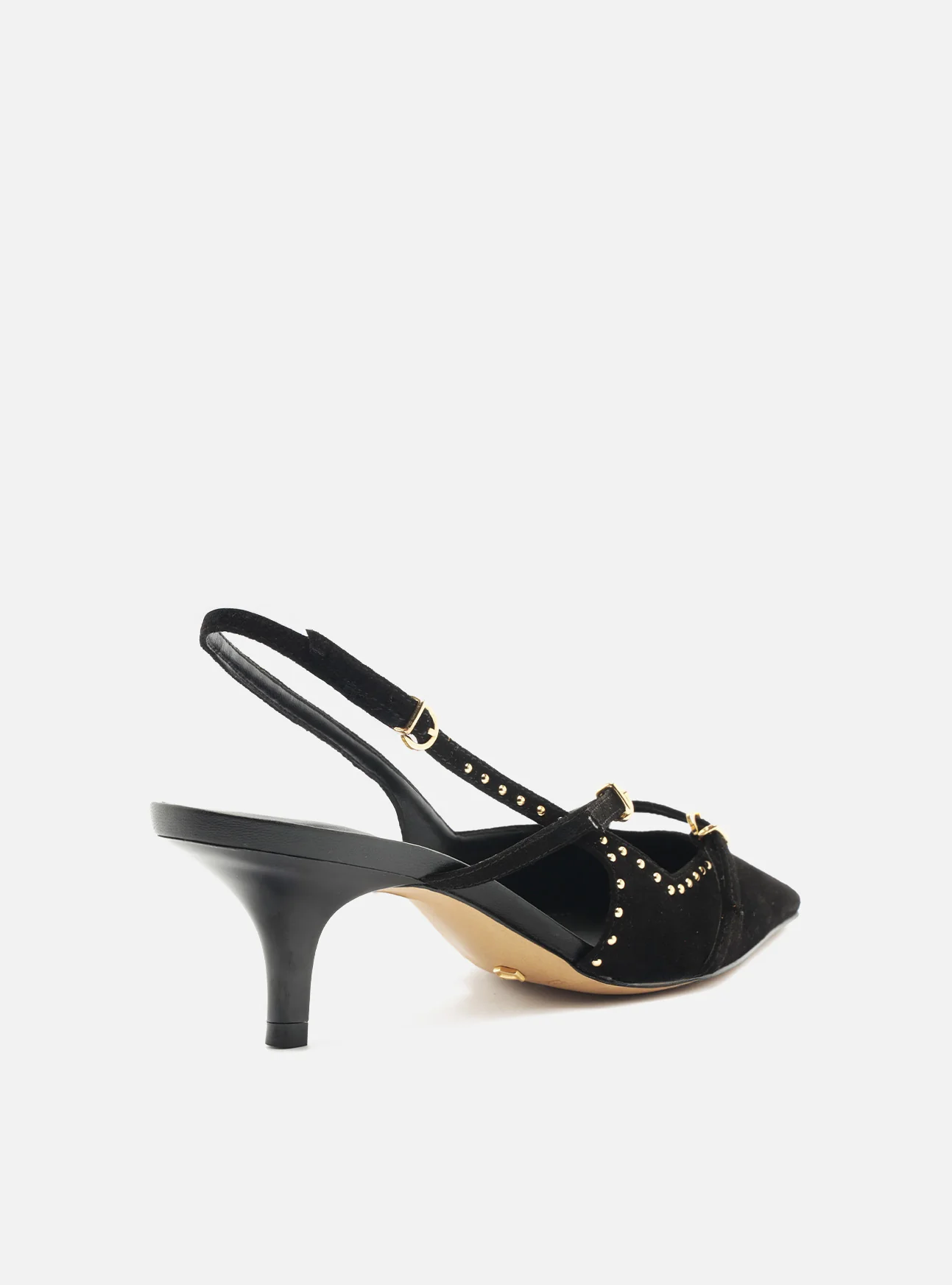 Tiffany Mid Stiletto Nubuck Leather Pump - Image 4
