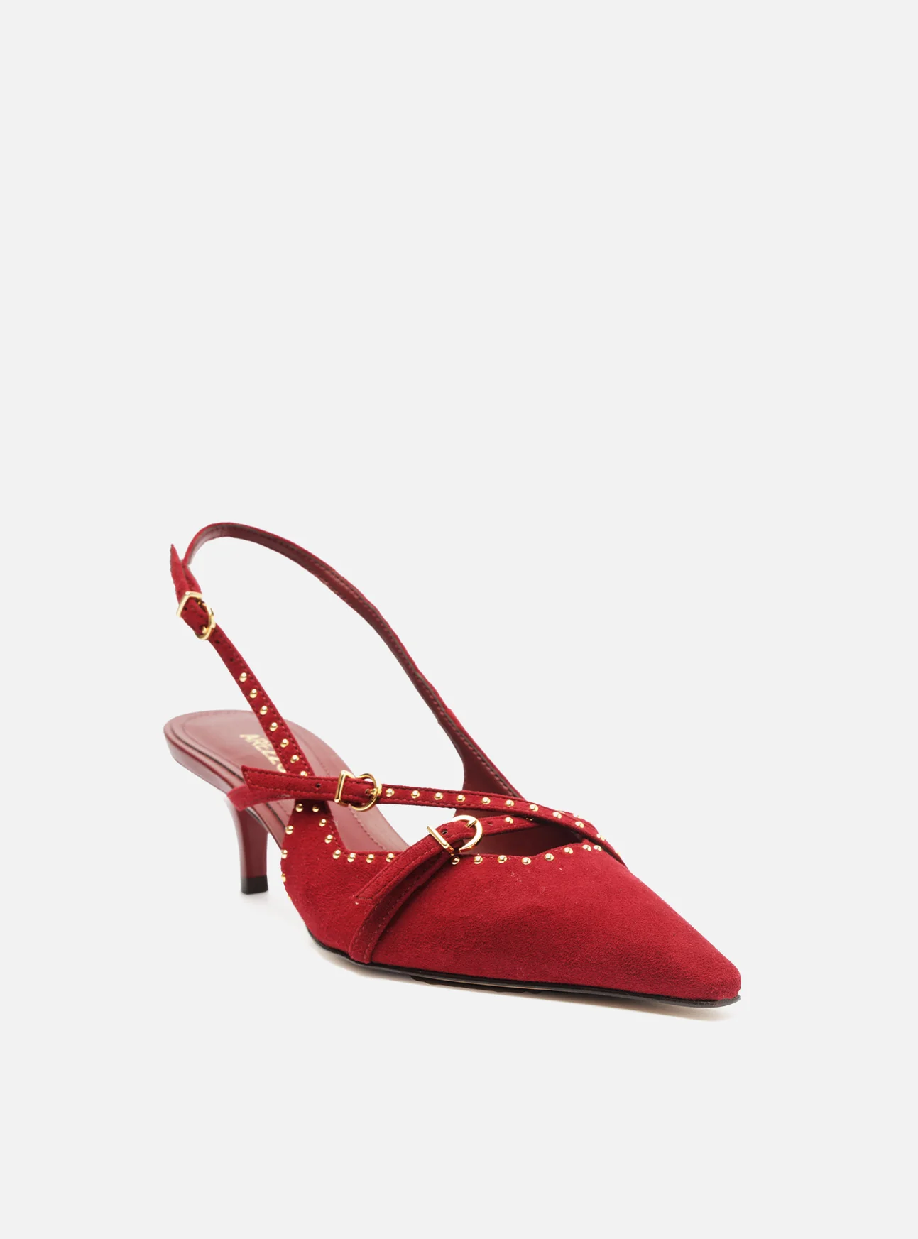 Tiffany Mid Stiletto Nubuck Leather Pump - Image 2